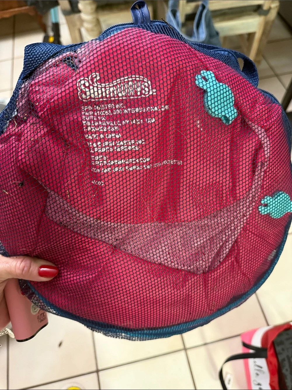 Pink Swim Vest with Aqua Turtle Accents